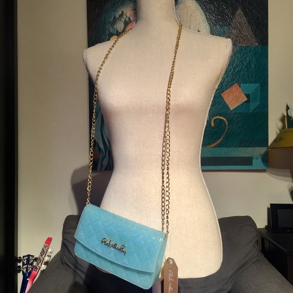 Host Pick! Sky Blue Glitter Jelly Bag - Picture 2 of 5